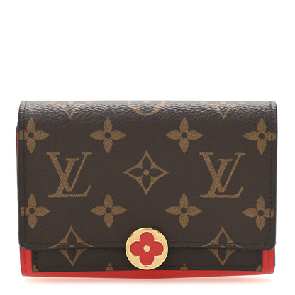 Louis Vuitton Monogram Flore Compact Wallet Coquelicot 1 of 10
