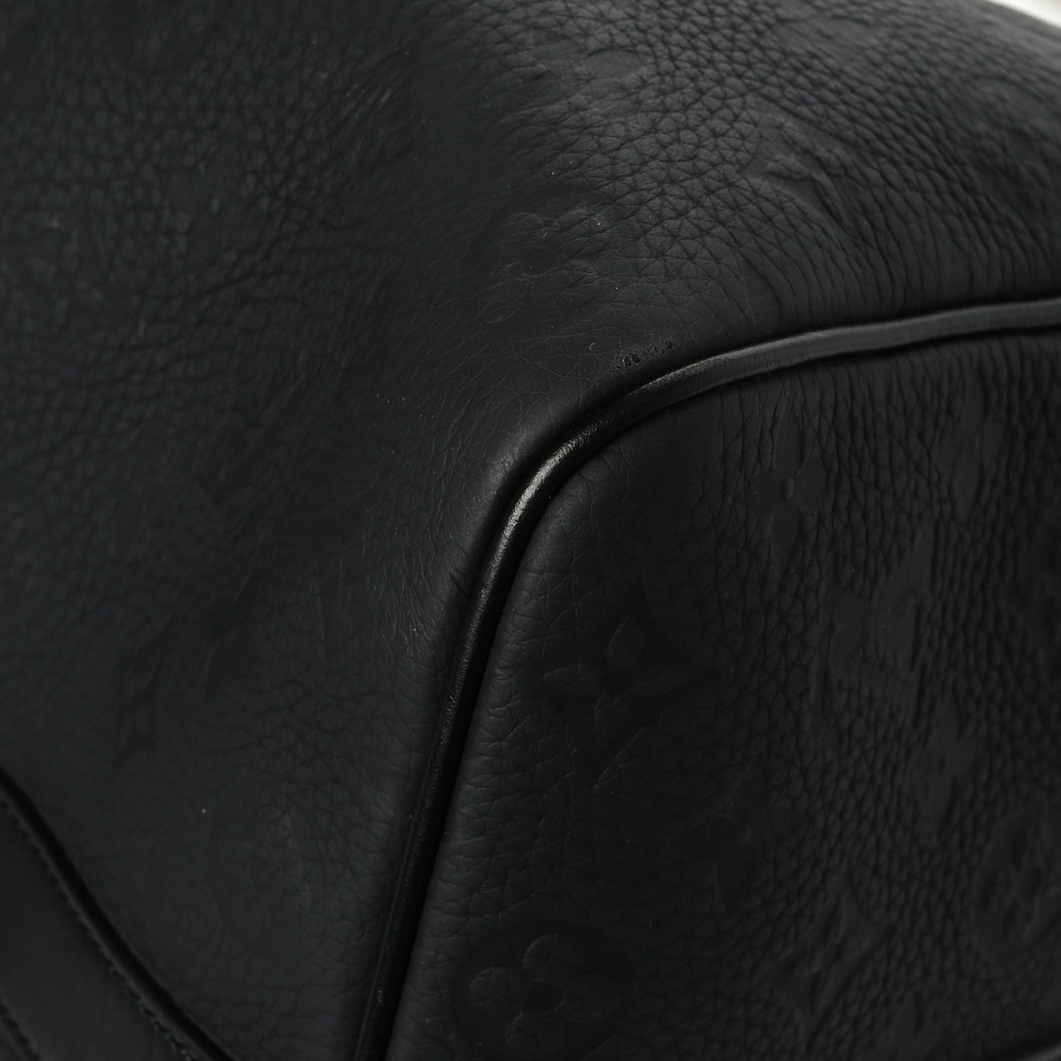 Louis Vuitton Taurillon Monogram Keepall Bandouliere 50 Black 8 of 11
