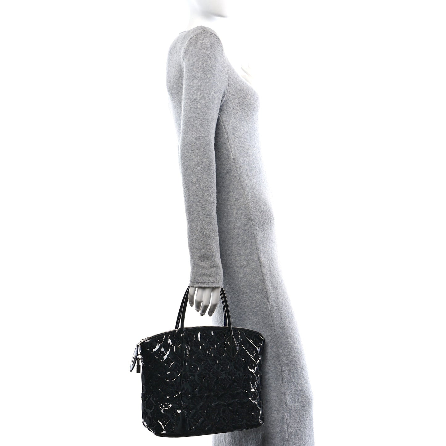 Patent Lambskin Fascination Lockit Black