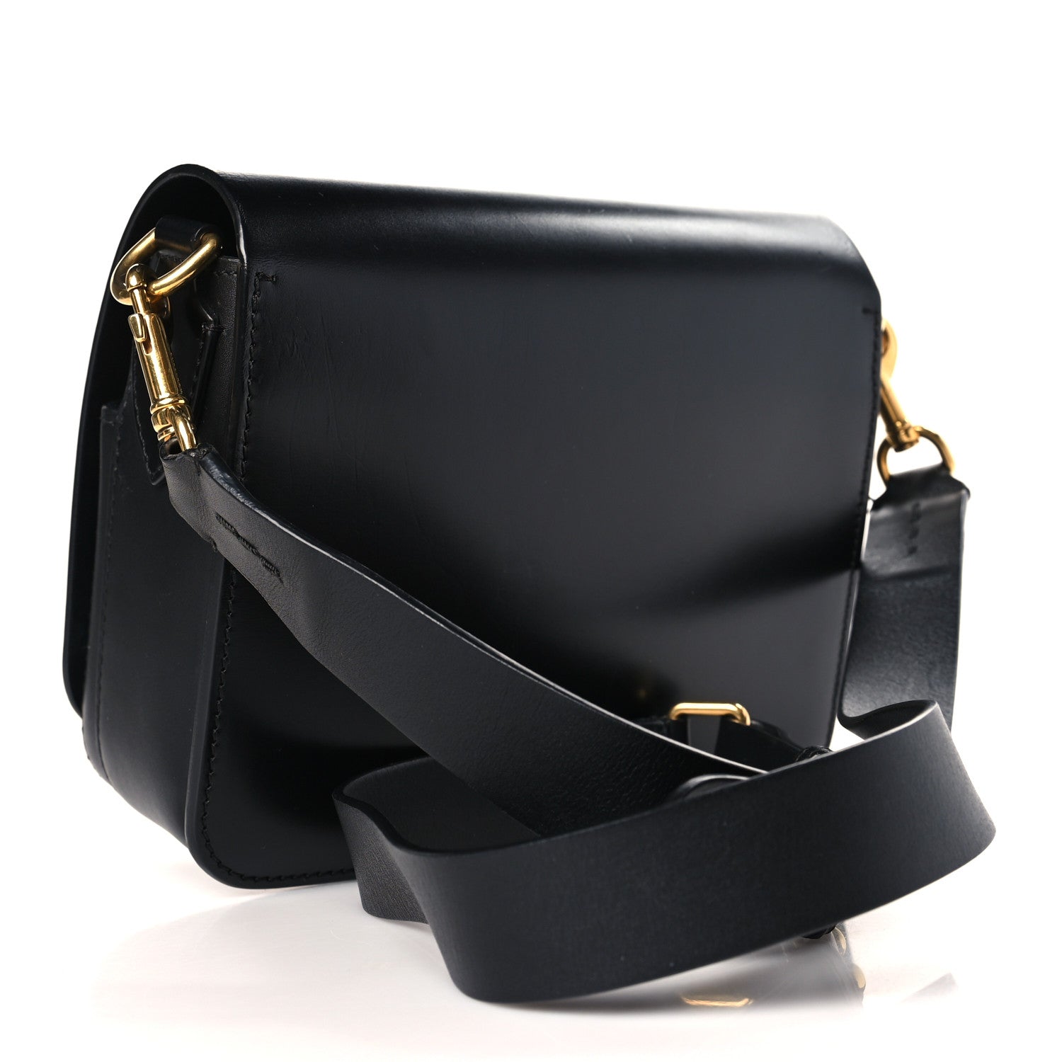 Burberry Smooth Calfskin Square Satchel Black 5 of 10