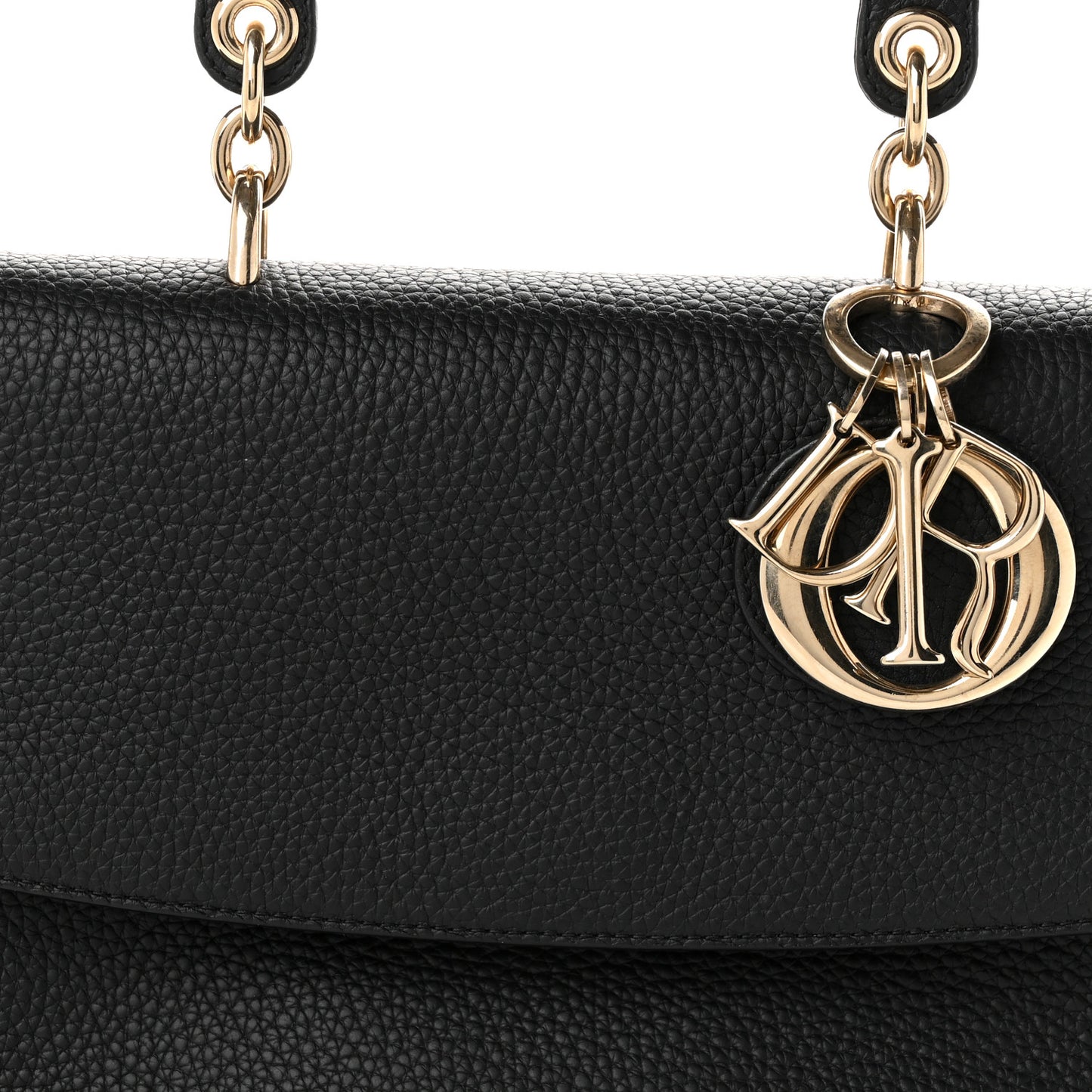 Bullcalf Small Be Dior Flap Black Fraise