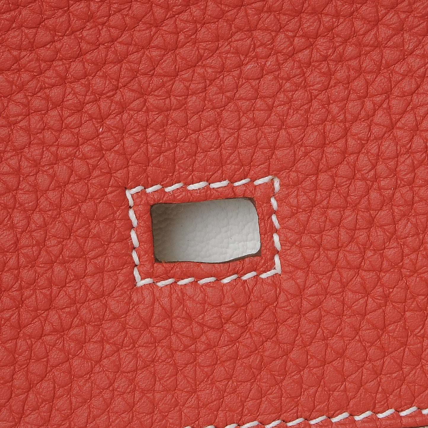 Togo Horseshoe Birkin 35 Sanguine White