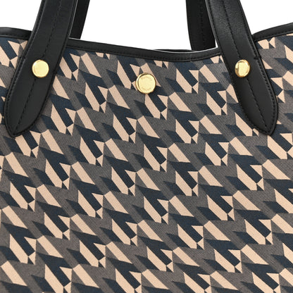 Mulberry Econyl Nylon Jacquard Calfskin Monogram Shopper Tote Black 9 of 11