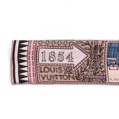 Louis Vuitton Silk Jeu De Louis BB Bandeau Rose 3 of 8