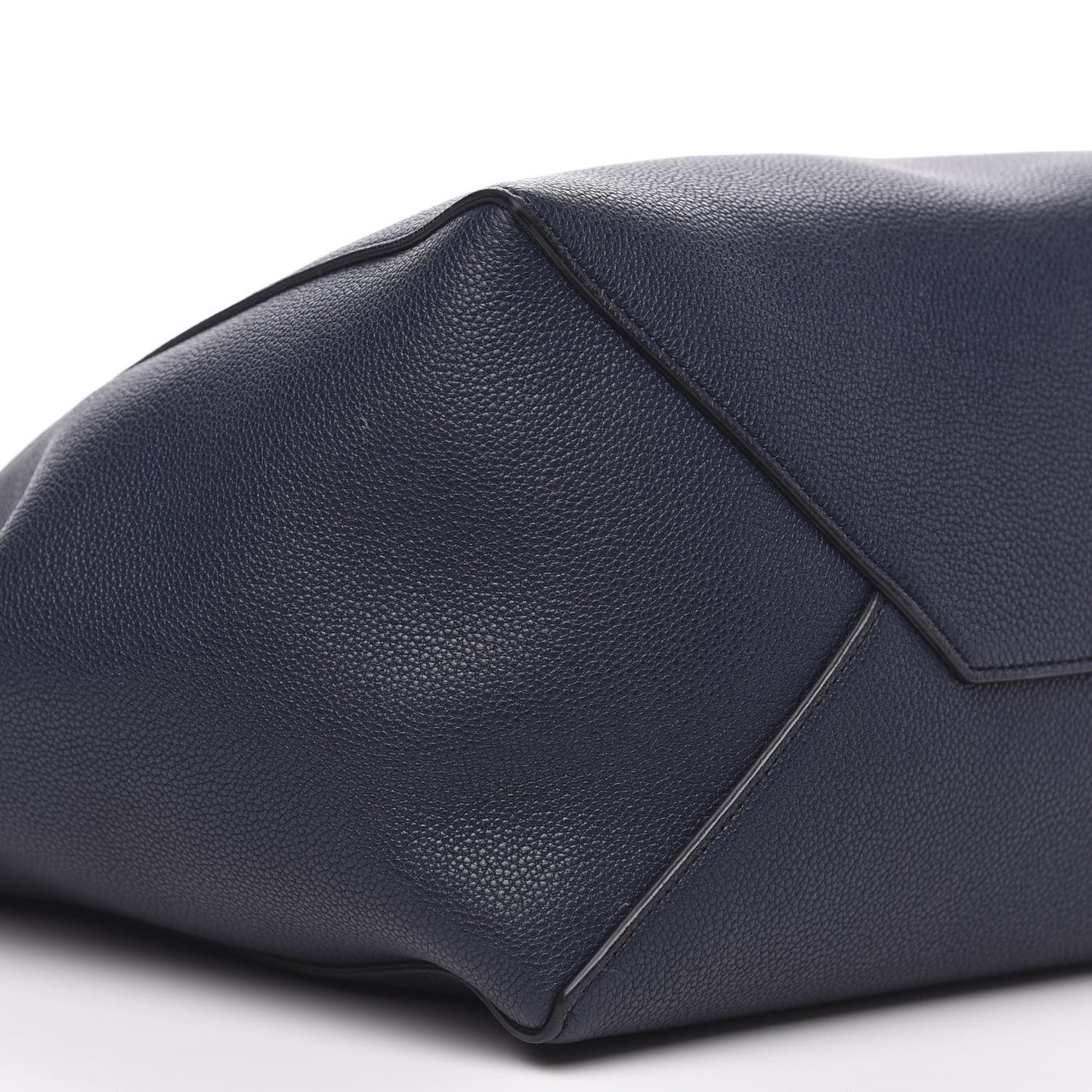 Soft Grained Calfskin Small Belt Cabas Phantom Navy Blue