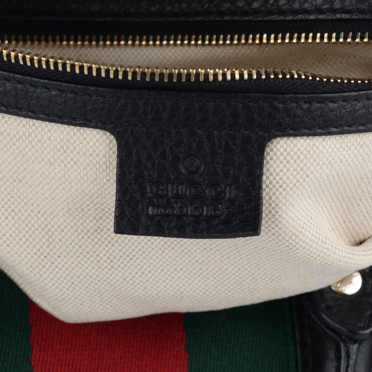 Gucci Calfskin Vintage Web Small Boston Black 6 of 7