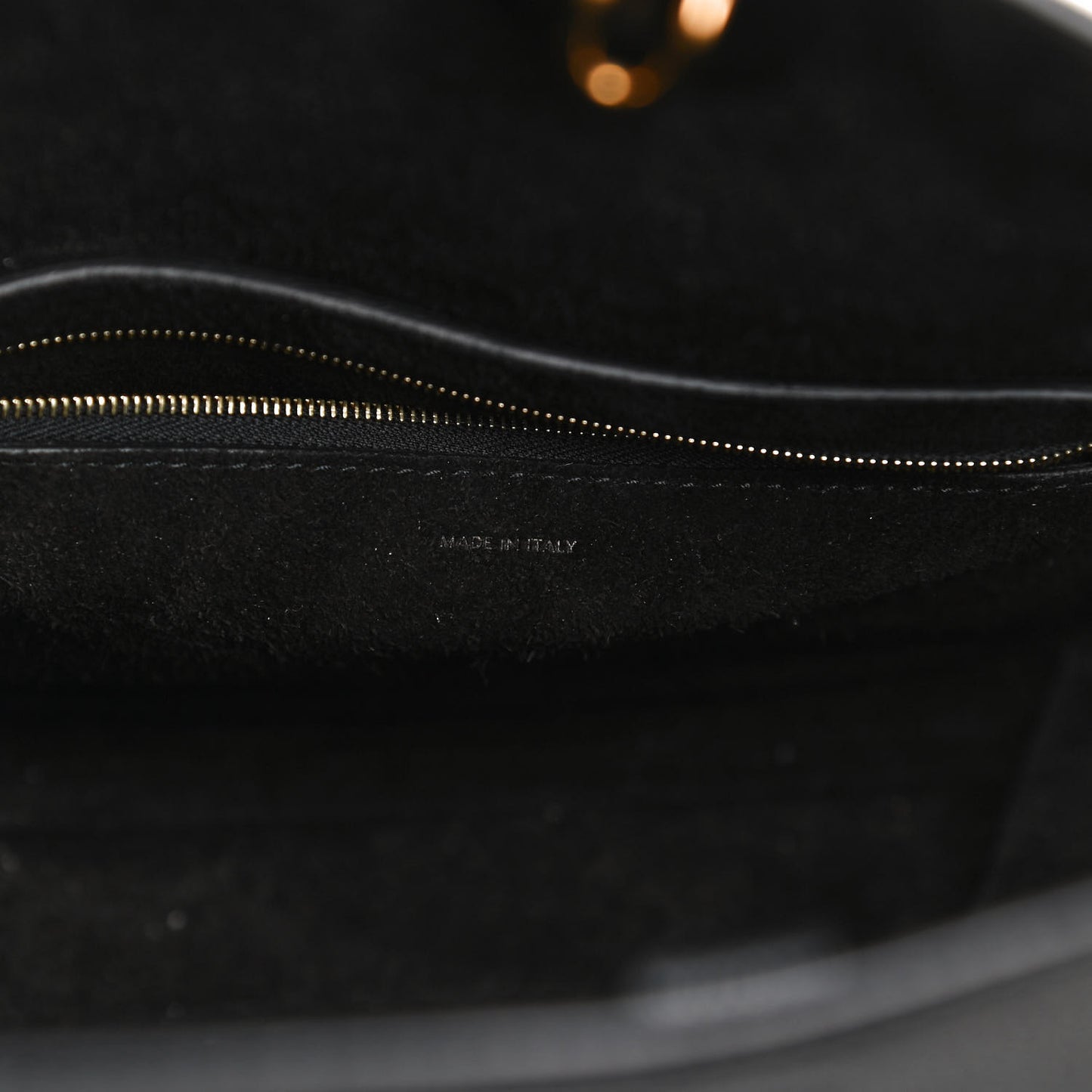 Soft Grained Calfskin Sangle Bucket Bag Black