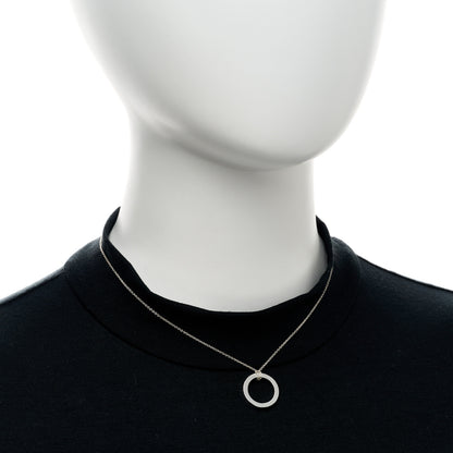 Tiffany Sterling Silver 1837 Circle Pendant Necklace 2 of 4