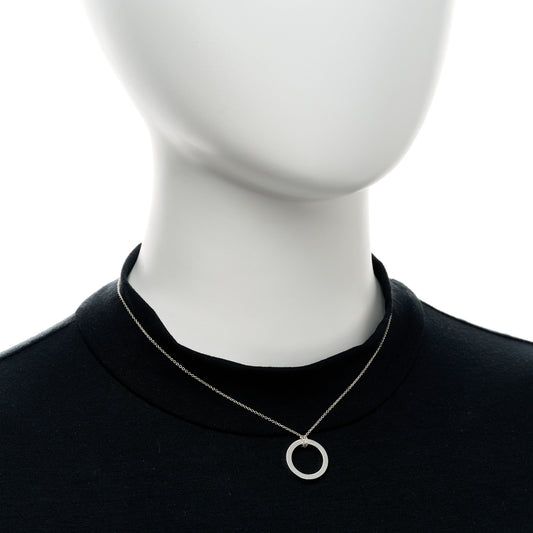 Sterling Silver 1837 Circle Pendant Necklace