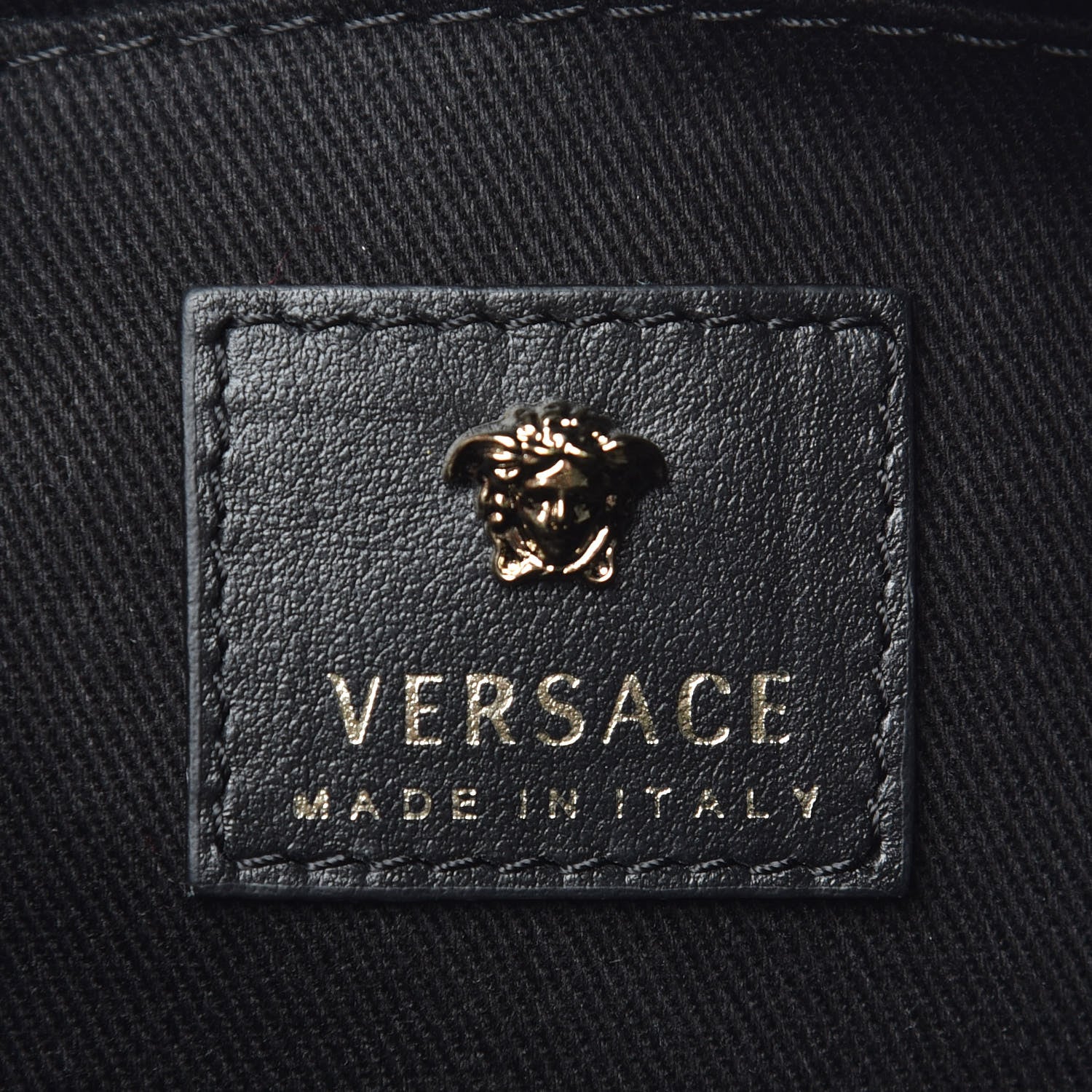 Versace Calfskin Palazzo Camera Bag Black 6 of 6