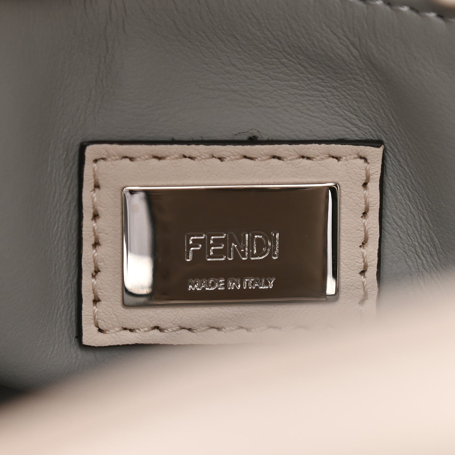 Fendi Vitello Dolce Century Petite 2Jours Tote Camelia Ghiaccio 10 of 18