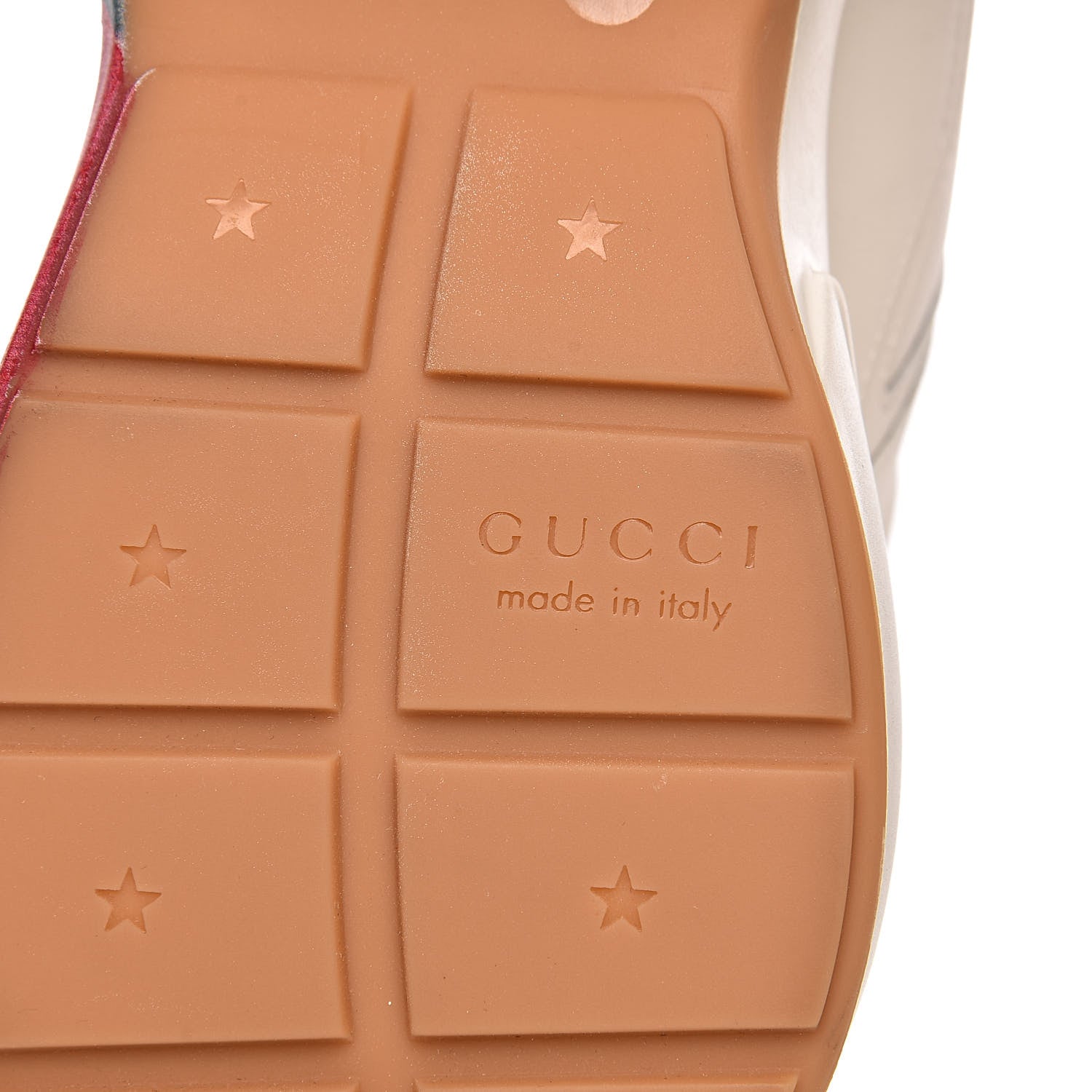 Gucci Calfskin Web Printed Mens Rhyton Sneakers 12.5 Mystic White 10 of 12