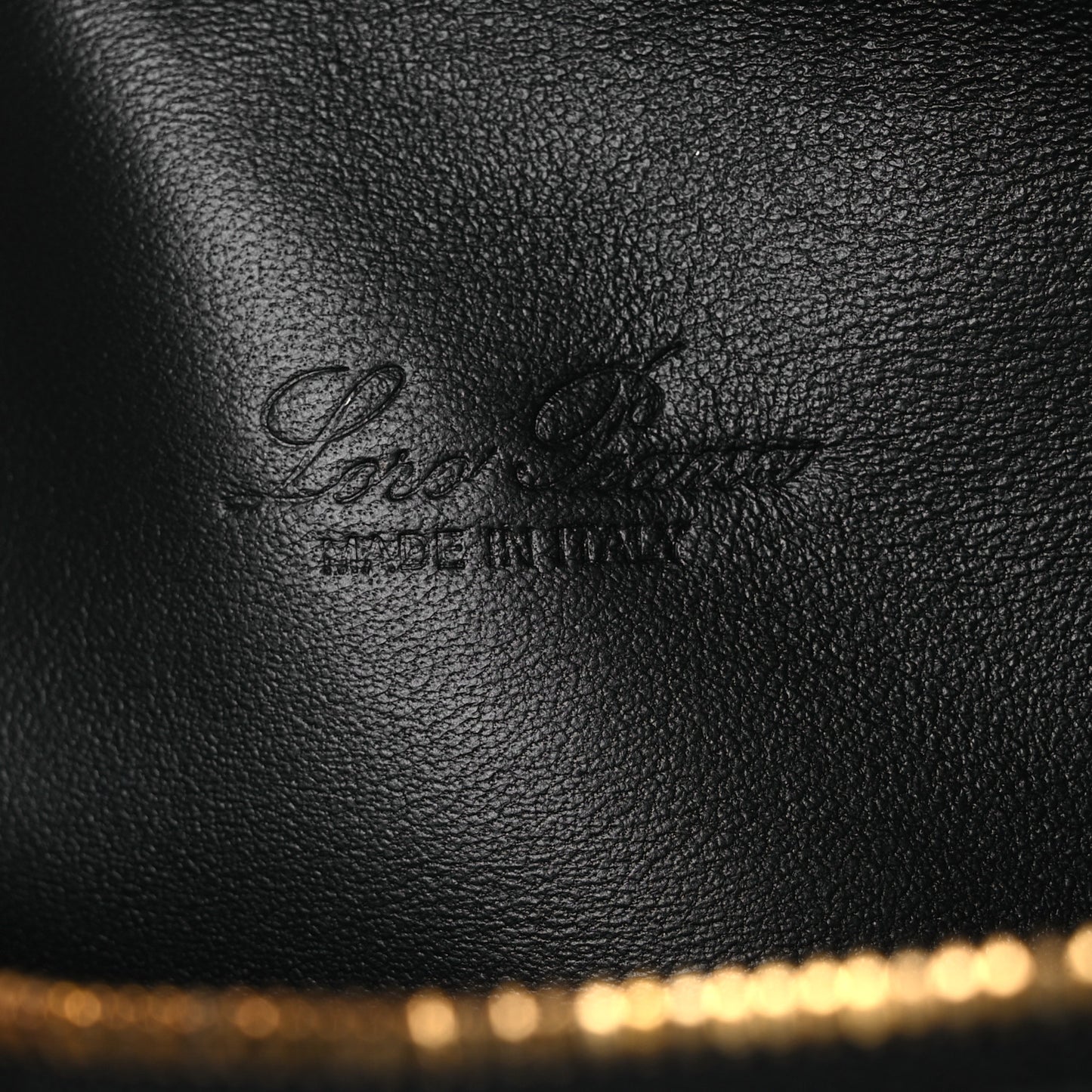 Grained Calfskin L19 Extra Pocket Pouch Black