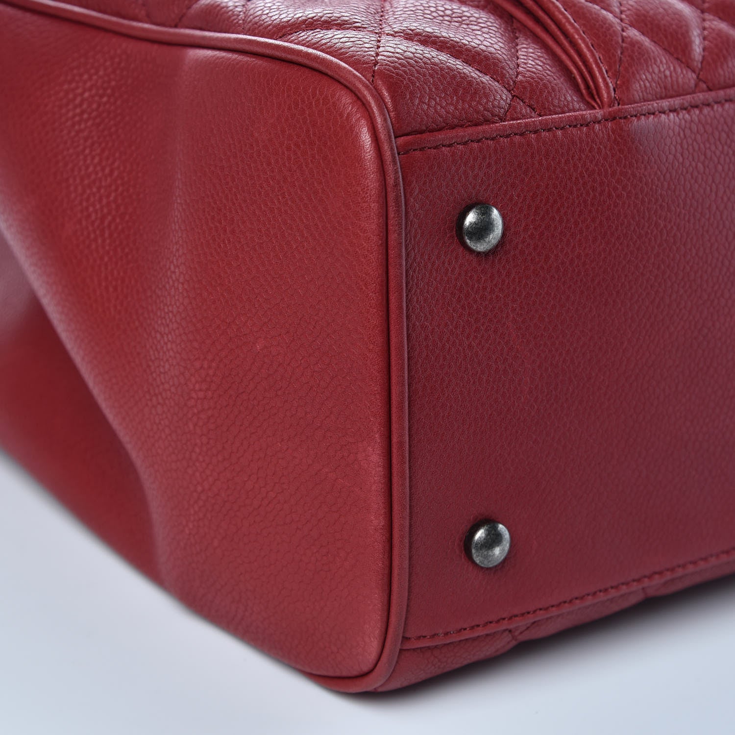 Chanel Caviar Quilted Large Casual Pocket Tote Red 10 of 14