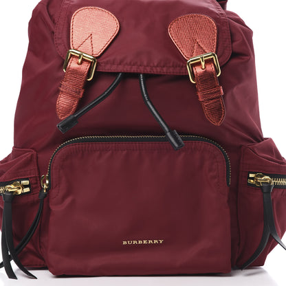 Burberry Nylon Medium Rucksack Backpack Crimson Red 7 of 9