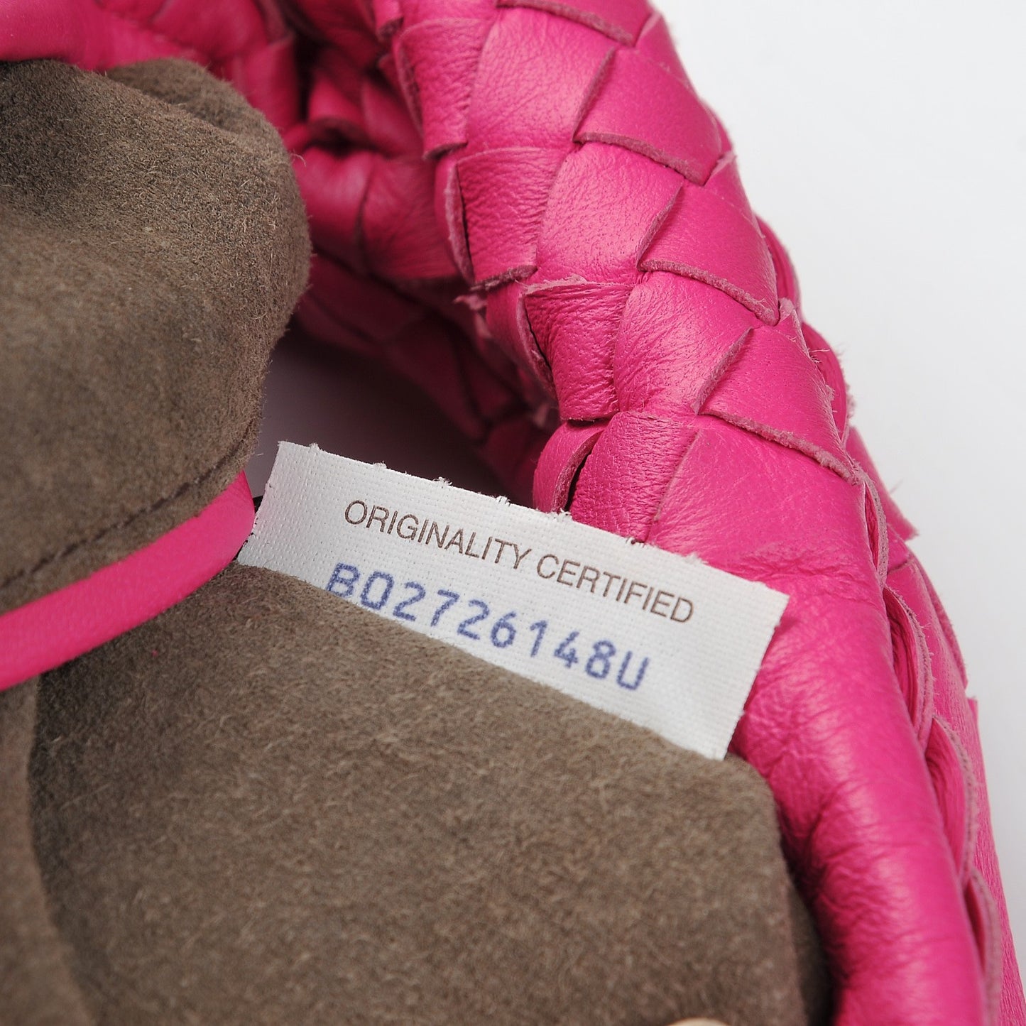 Nappa Intrecciato Large Veneta Hobo Fuchsia