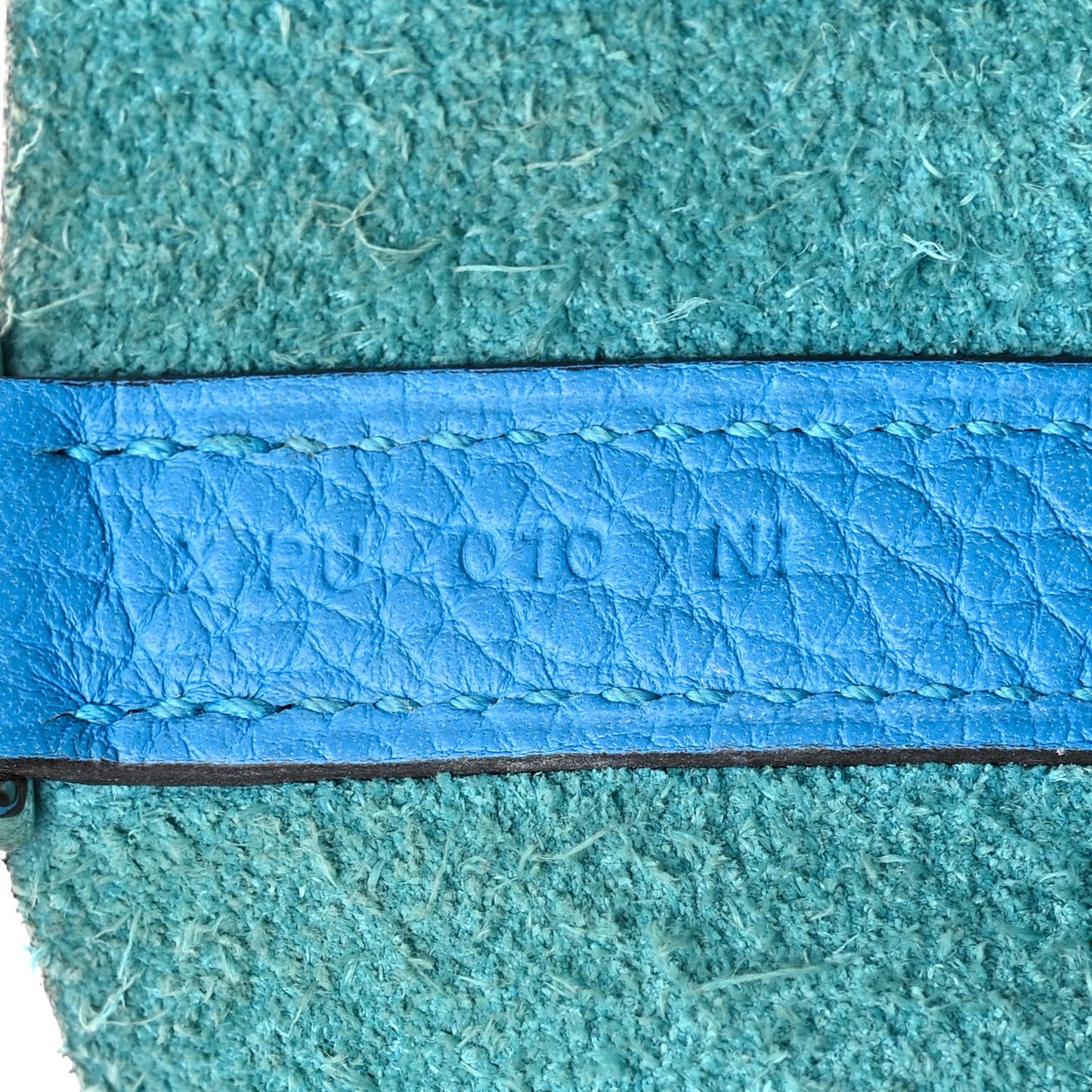 Taurillon Clemence Picotin Lock 22 MM Blue Hydra