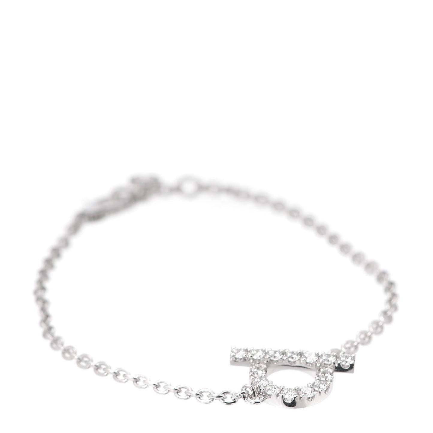 18K White Gold Diamond Finesse Bracelet XS