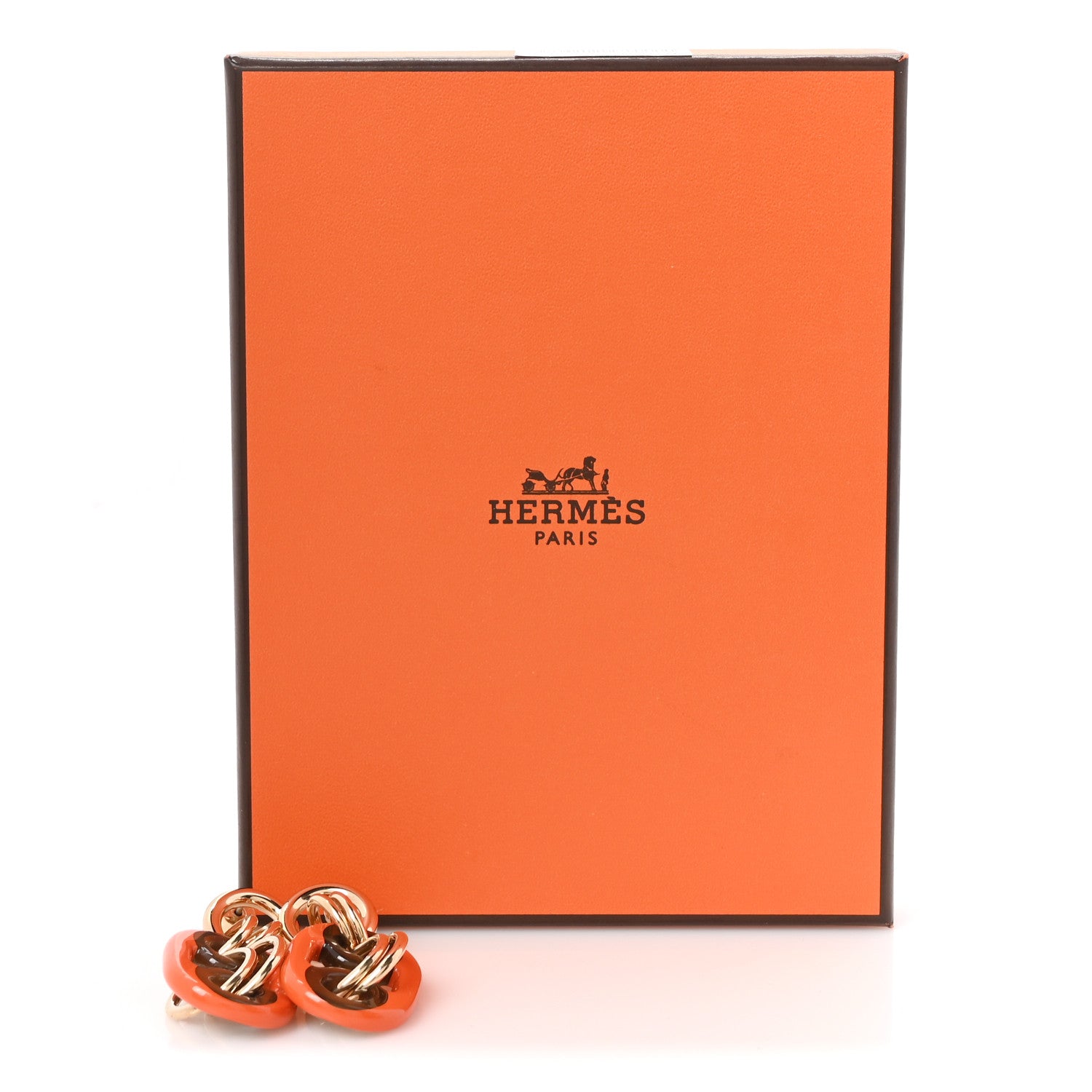 Hermes Permabrass Horn Small Eurydice Earrings Systeme 5 of 5