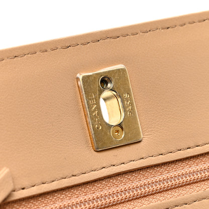 Chanel Lambskin Quilted CC Pearl Crush Wallet on Chain WOC Beige 11 of 11
