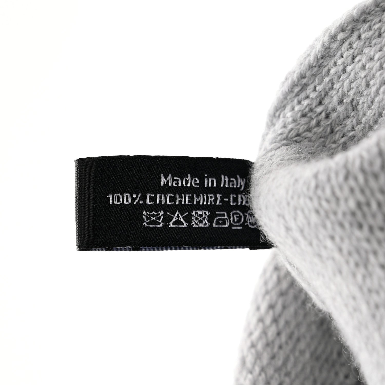 Chanel Cashmere CC Beanie Hat Grey 6 of 6