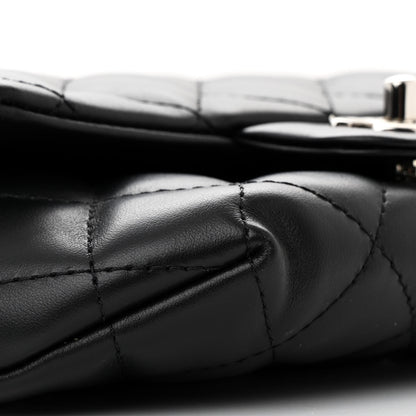 Chanel Calfskin Quilted CC Uniform Flap Belt Bag Black 10 of 12