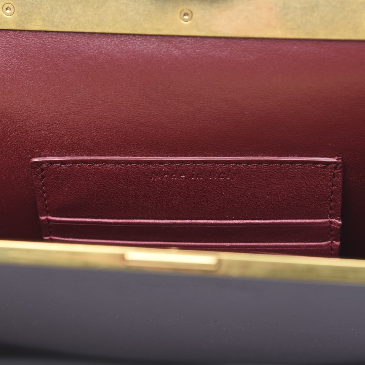 Celine Smooth Calfskin Mini Clasp Bag Bordeaux 6 of 10