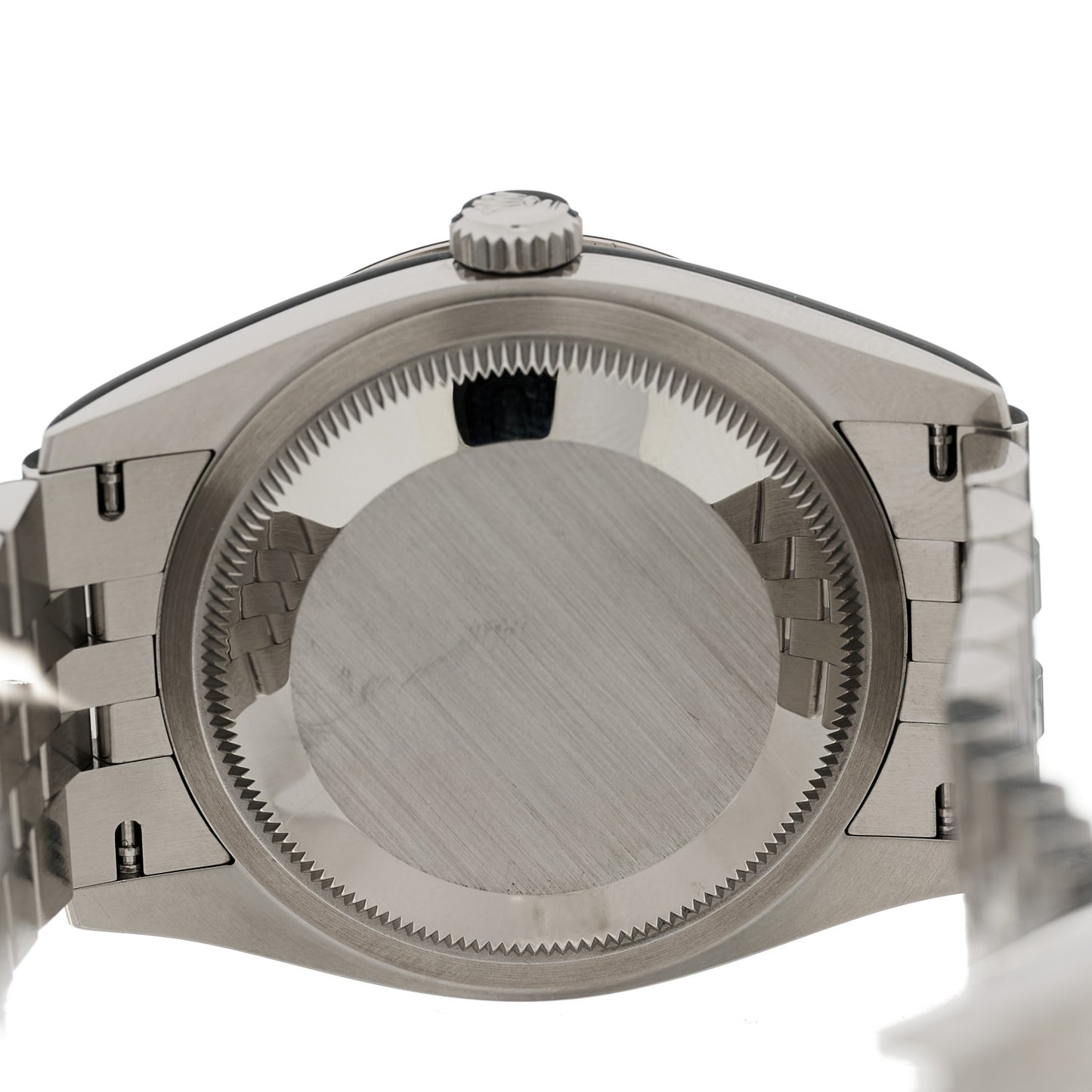 Stainless Steel 18K White Gold Diamond 36mm Oyster Perpetual Datejust Watch Aubergine Roman 126234