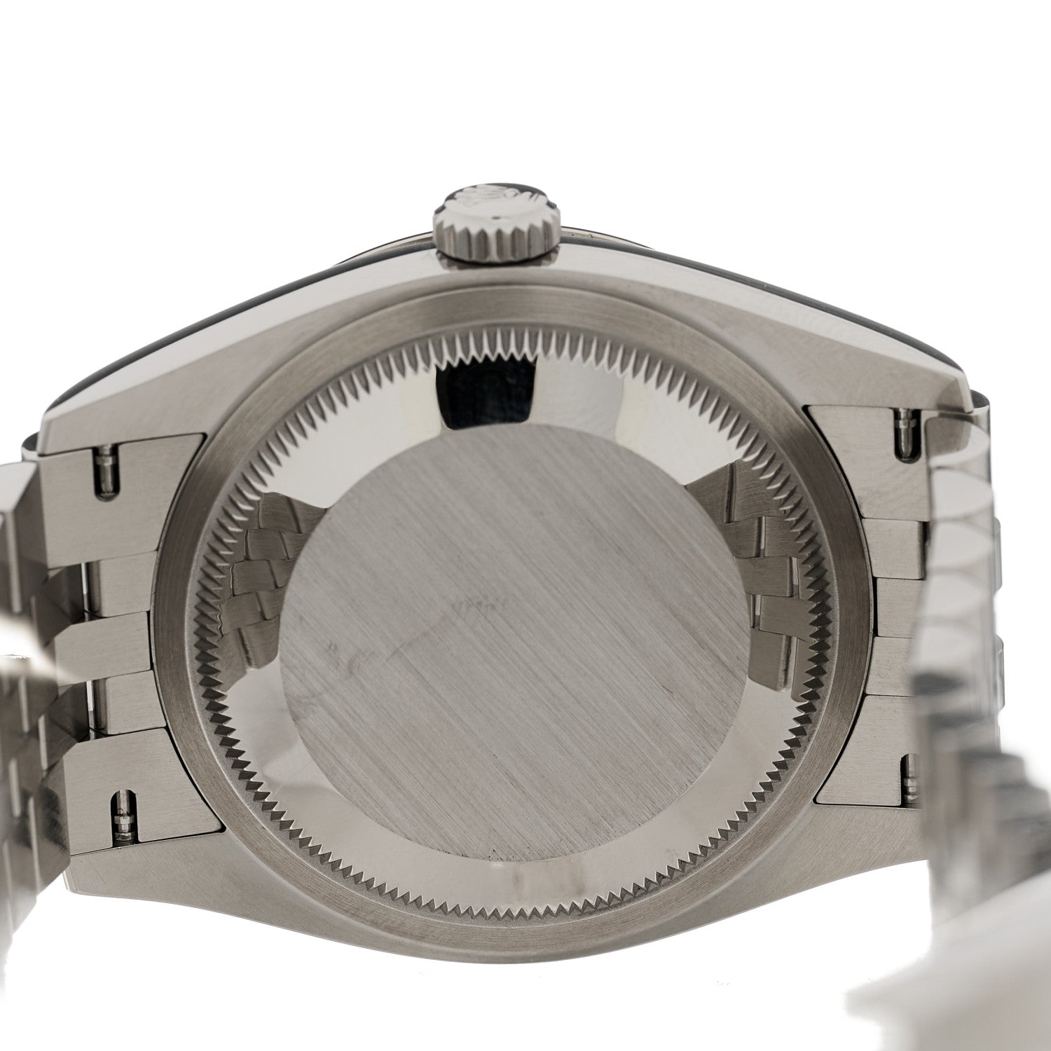 Rolex Stainless Steel 18K White Gold Diamond 36mm Oyster Perpetual Datejust Watch Aubergine Roman 126234 4 of 5