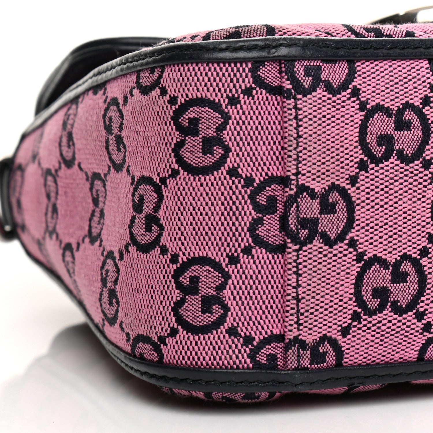 Gucci Monogram Multicolor Matelasse Diagonal Mini GG Marmont Top Handle Shoulder Bag Pink Blue 19 of 23