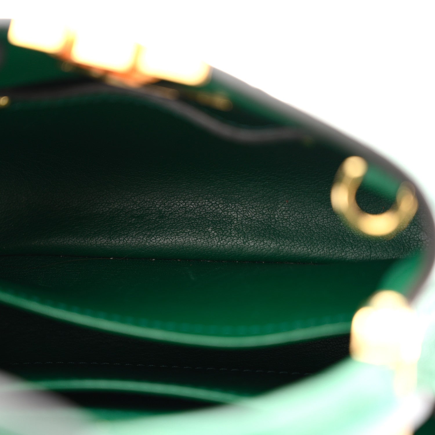 Louis Vuitton Ostrich Capucines Mini Mint 5 of 9