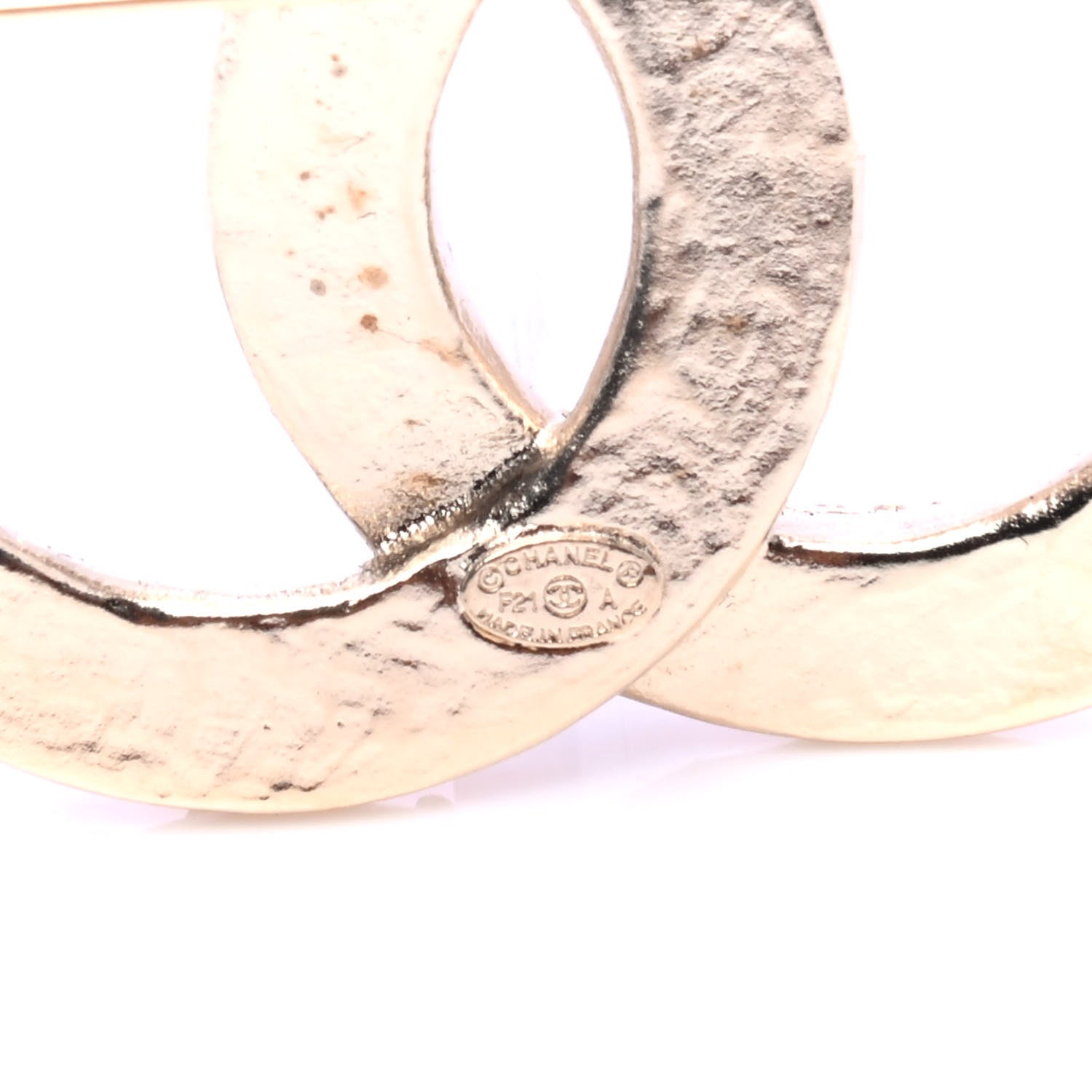 Chanel CC Logo Brooch Gold 5 of 5