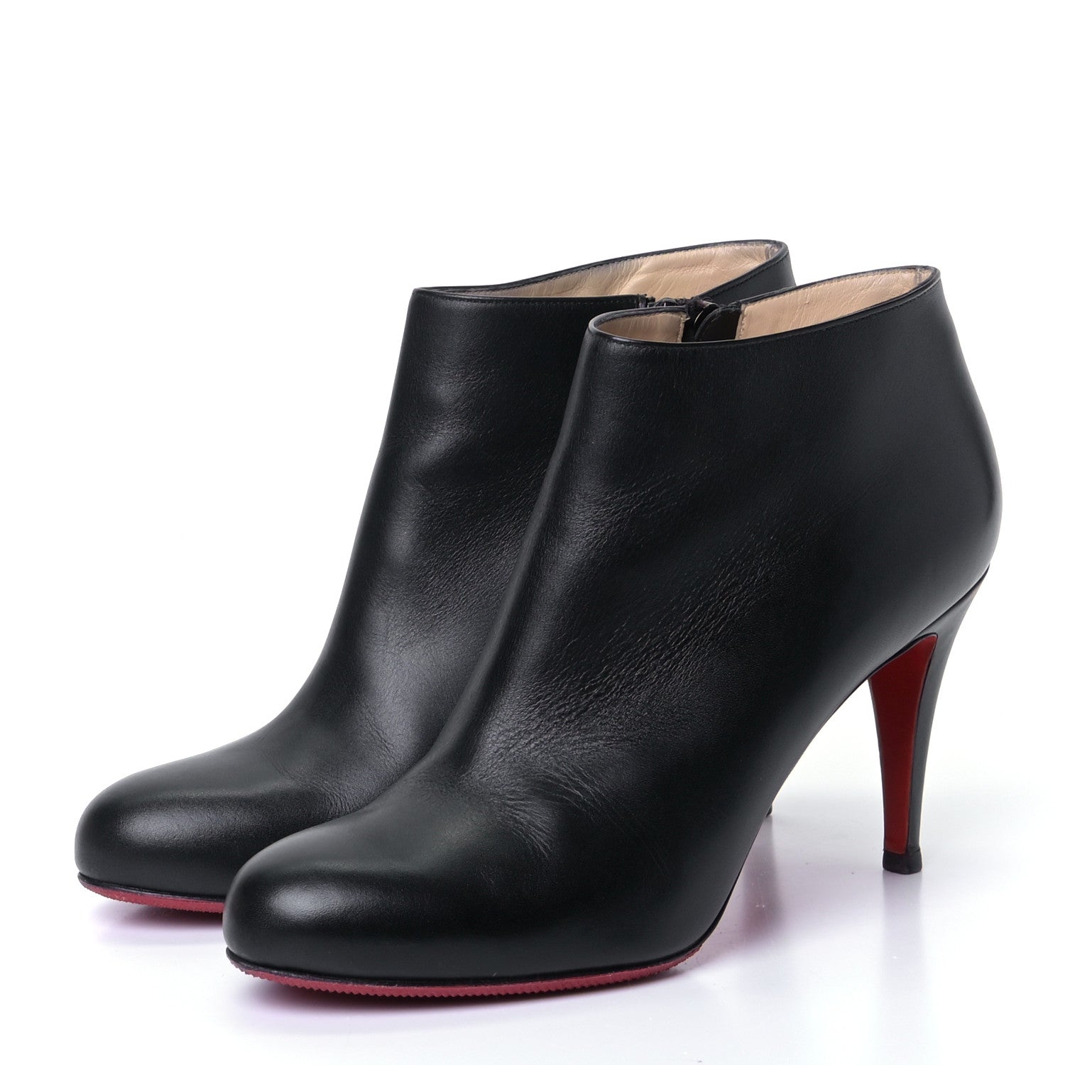 Christian Louboutin Calfskin Belle 85 Ankle Boots 40.5 Black 2 of 7