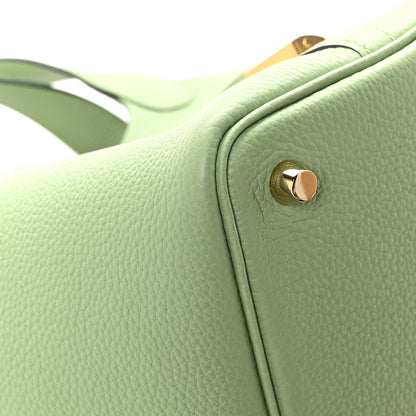 Hermes Taurillon Clemence Picotin Lock 18 PM Vert Criquet 9 of 13