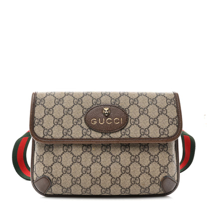 Gucci GG Supreme Monogram Neo Vintage Web Belt Bag Brown 1 of 10