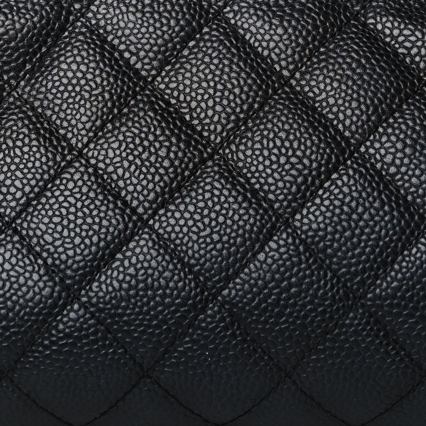 Caviar Quilted Timeless Clutch Black