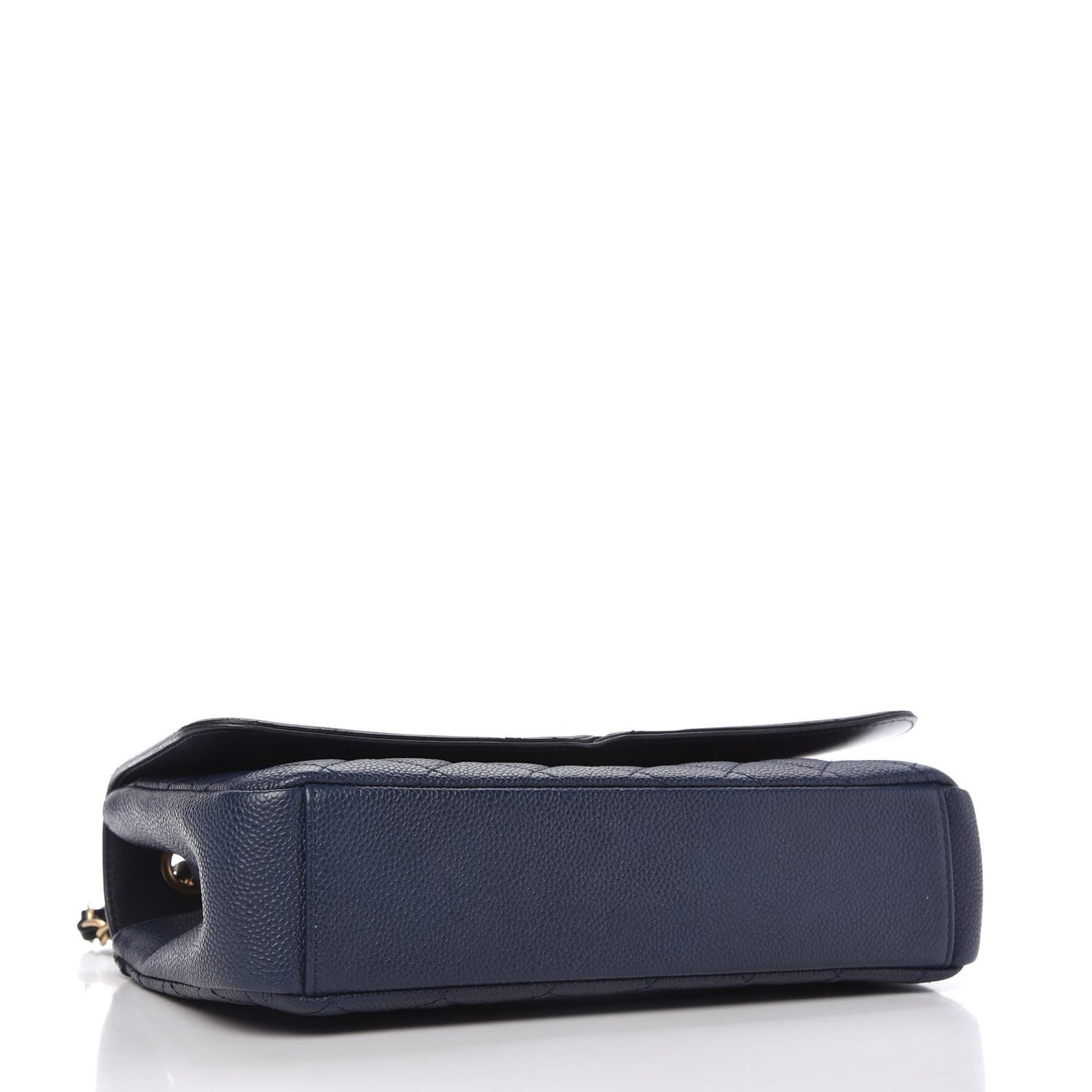 Caviar Quilted Medium CC Filigree Flap Navy Black