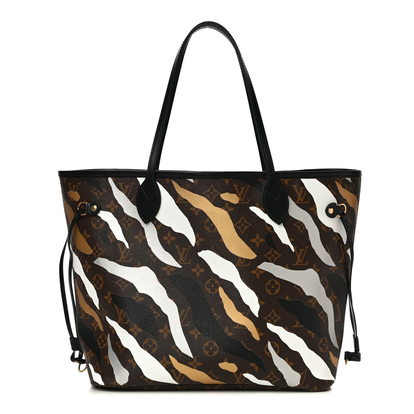 X LOL Monogram Neverfull MM Gold Silver