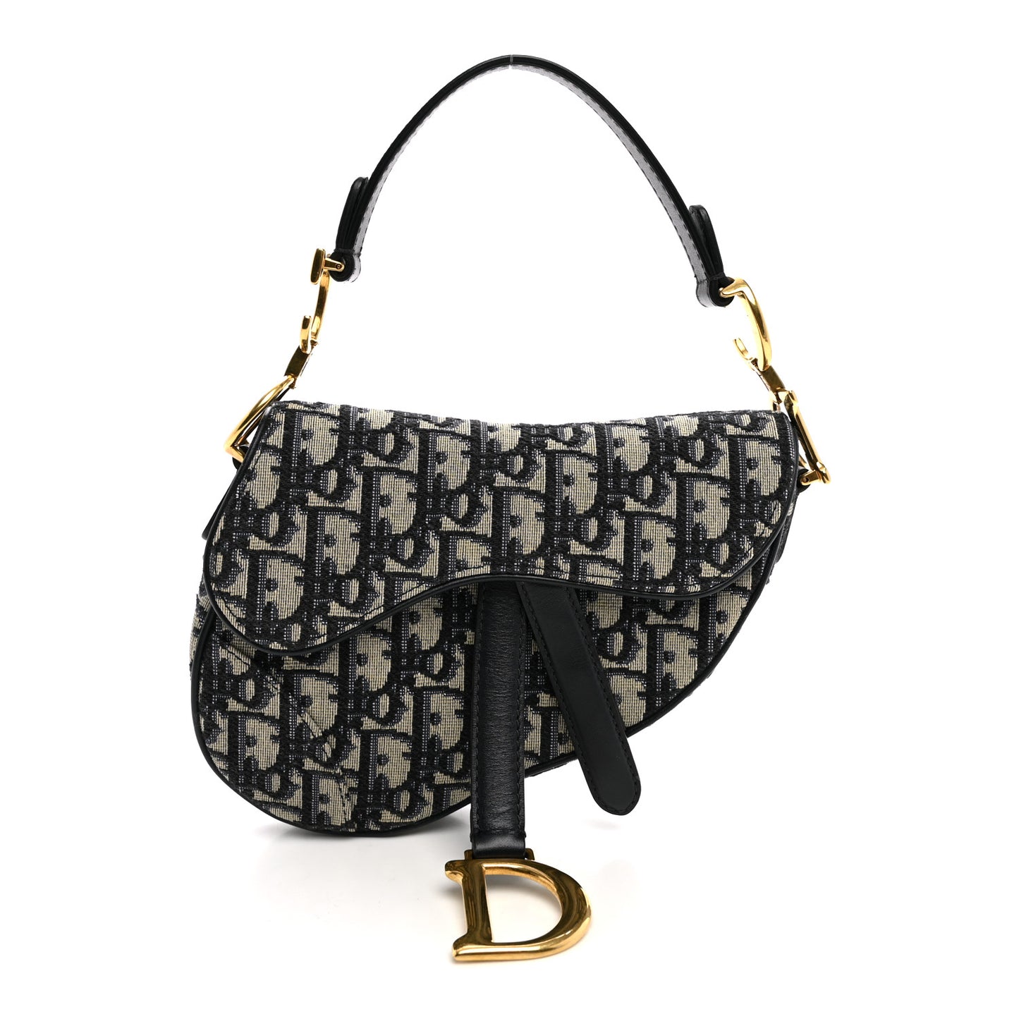 Oblique Mini Saddle Bag Blue