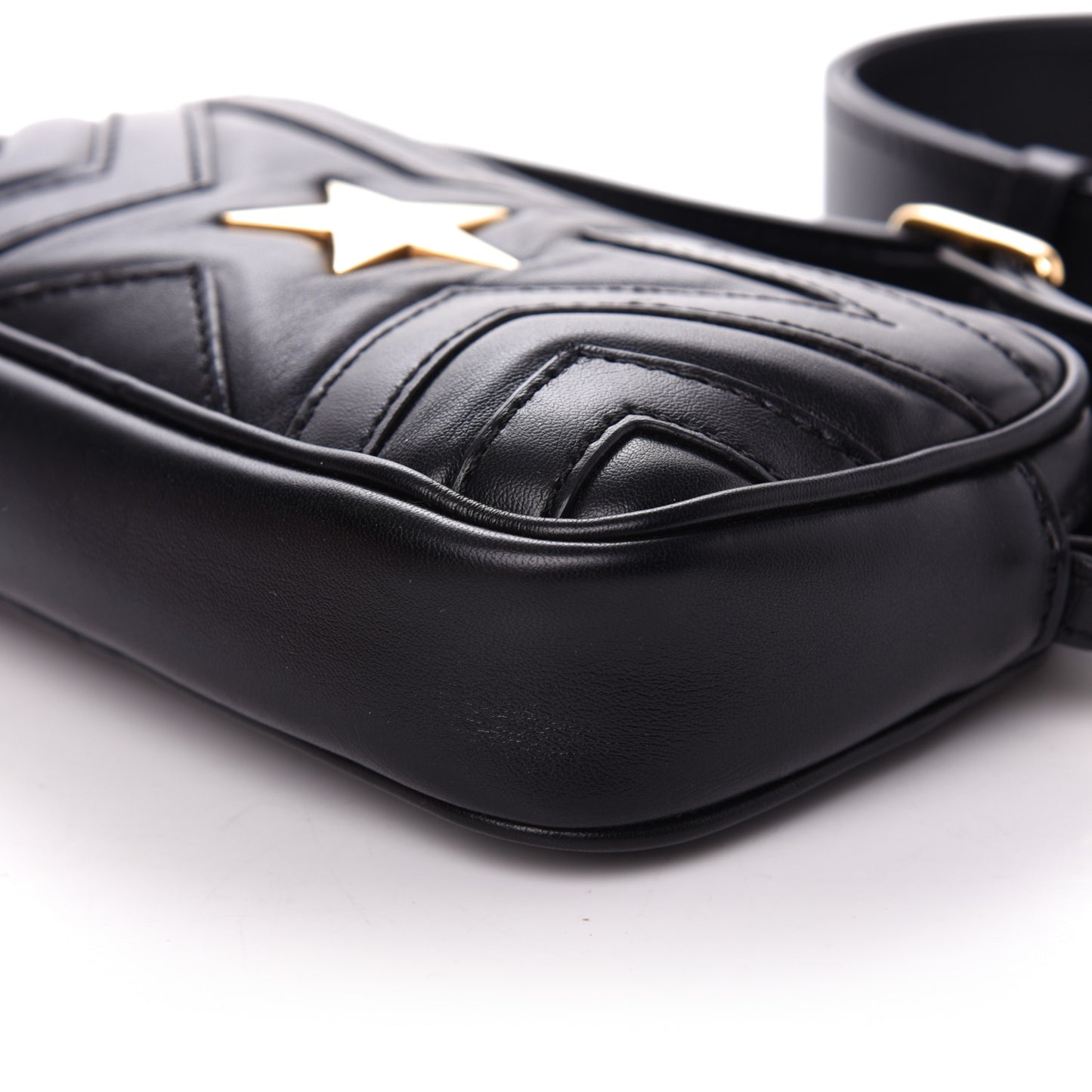 Eco Alter Nappa Star Patch Belt Bag Black