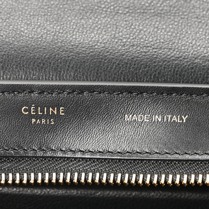 Celine Bullhide Calfskin Nubuck Small Tri-Color Trapeze Carmin 6 of 9