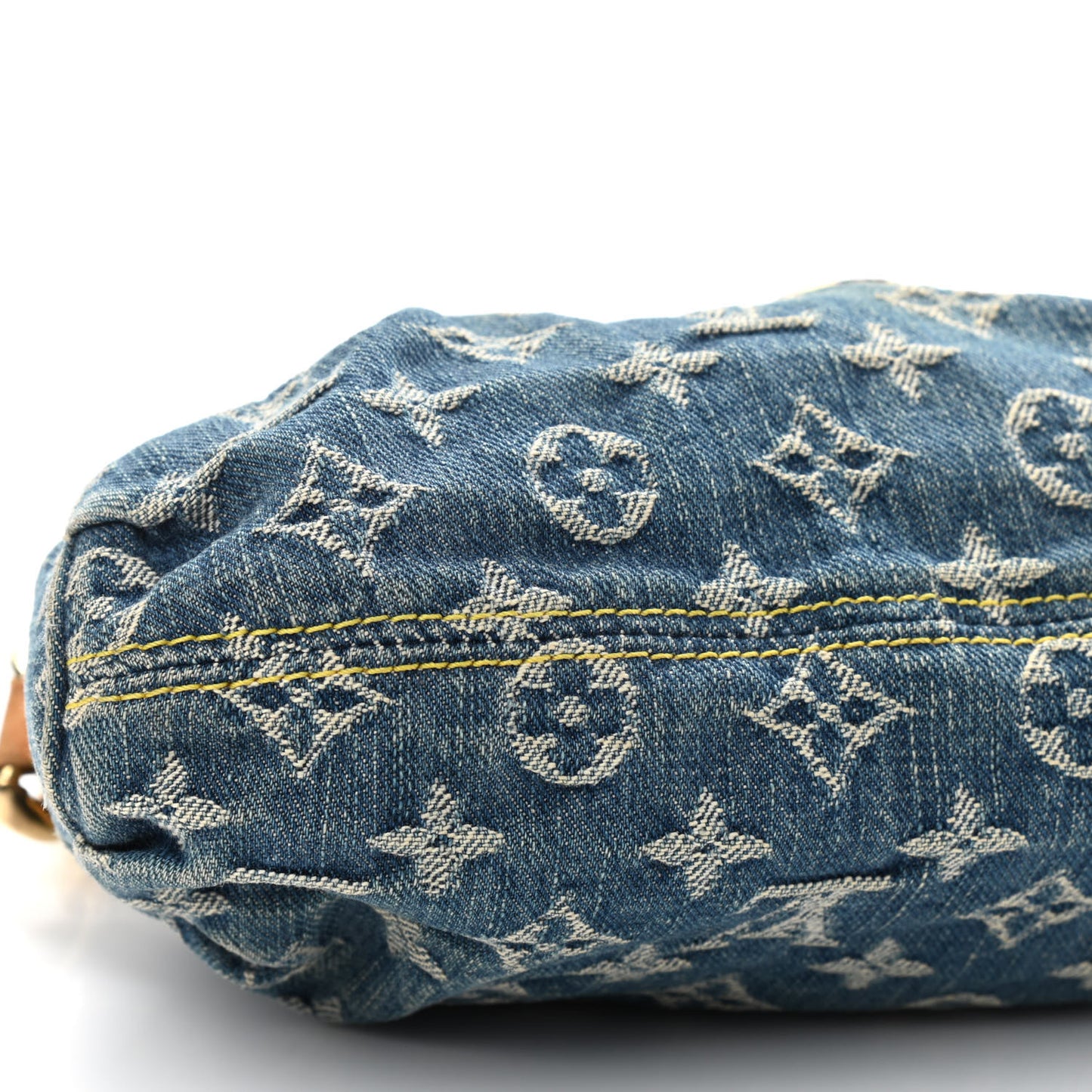 Monogram Denim Mini Pleaty Blue