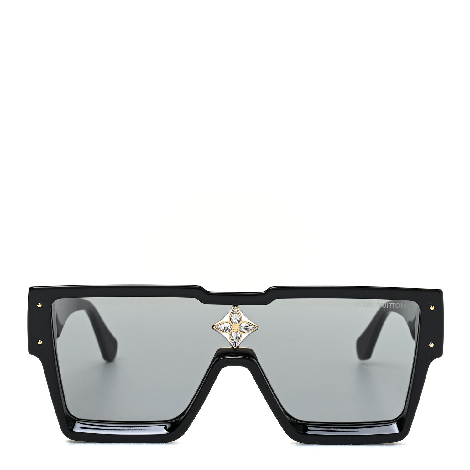 Louis Vuitton Acetate Cyclone Sunglasses Z1578E Black 3 of 9