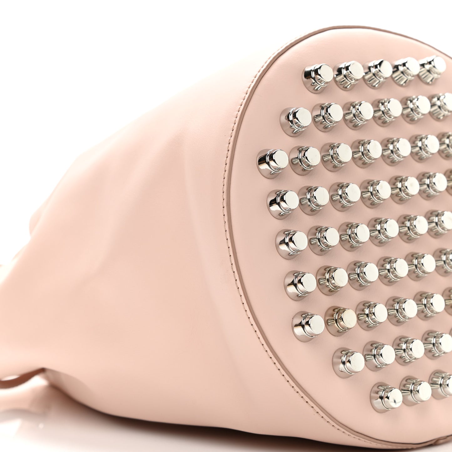 Pebbled Lambskin Diego Bucket Bag Pink
