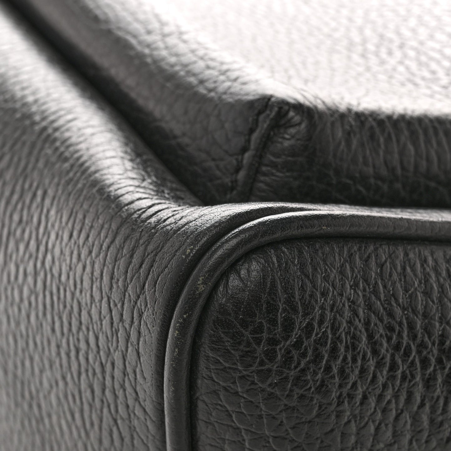 Pebbled Calfskin Soho Chain Backpack Black