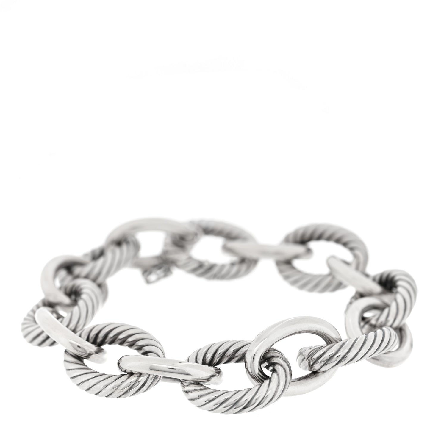 Sterling Silver 17mm Extra Large Oval Link Bracelet