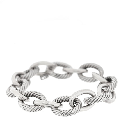 David Yurman Sterling Silver 17mm Extra Large Oval Link Bracelet 1 of 3