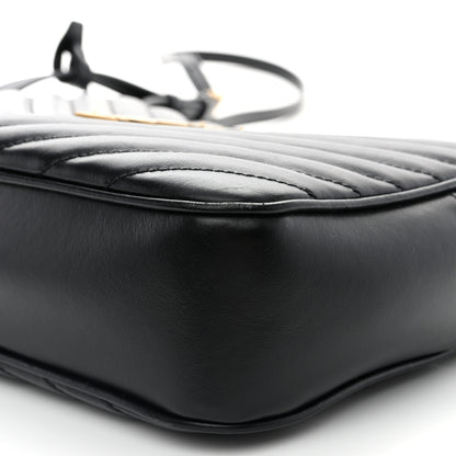 Saint Laurent Calfskin Matelasse Monogram Lou Camera Bag Black 10 of 12