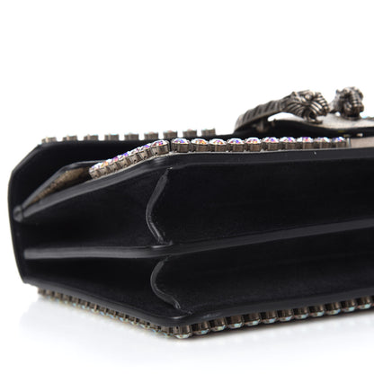 Gucci GG Supreme Monogram Crystal Small Dionysus Shoulder Bag Black 6 of 11