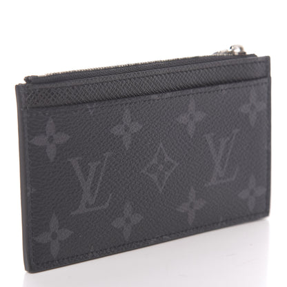 Louis Vuitton Monogram Eclipse Taiga Coin Card Holder 3 of 7